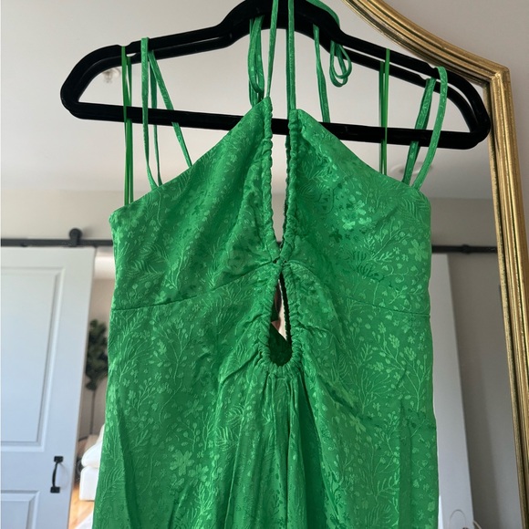 AFRM MIDI GREEN DRESS - Picture 2 of 5